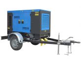 ТСС ЭД-150-Т400-2РКМ15 в шумозащитном кожухе на прицепе с АВР