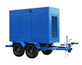 ТСС ЭД-250-Т400-2РПМ2 в погодозащитном кожухе на прицепе с АВР